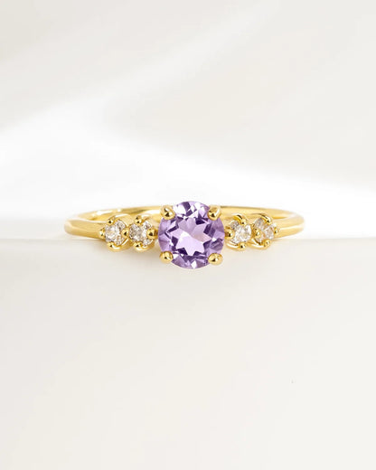 Lavender Amethyst Everyday Jewellery Gift Set in 18k Gold Vermeil - SJR London Timepiece