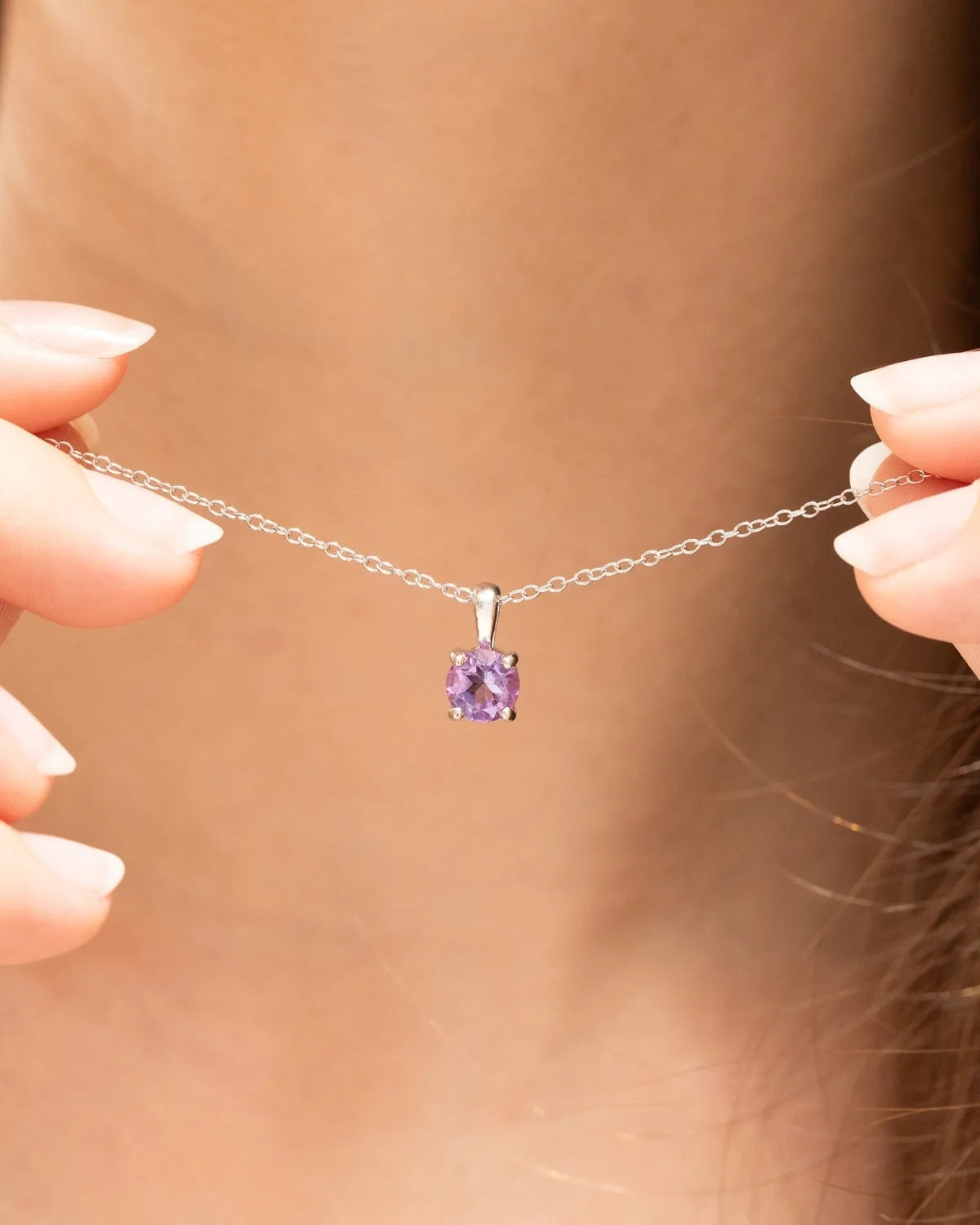 Lavender Amethyst Everyday Jewellery Gift Set in Sterling Silver - SJR London Timepiece