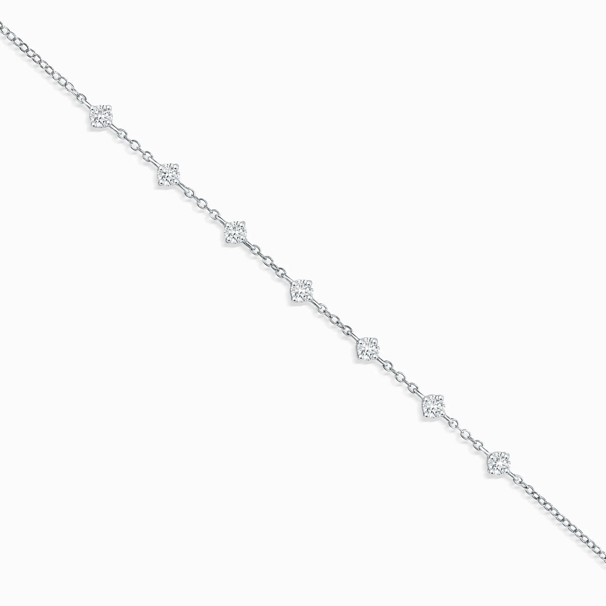 Moissanite Bracelet in Sterling Silver - SJR London Timepiece