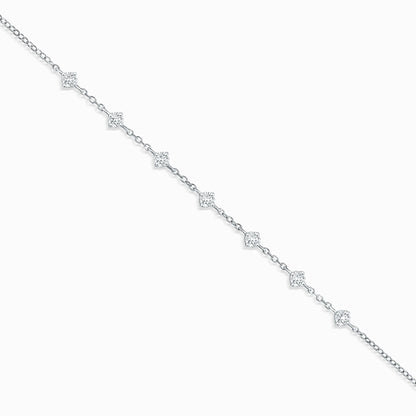 Moissanite Bracelet in Sterling Silver - SJR London Timepiece