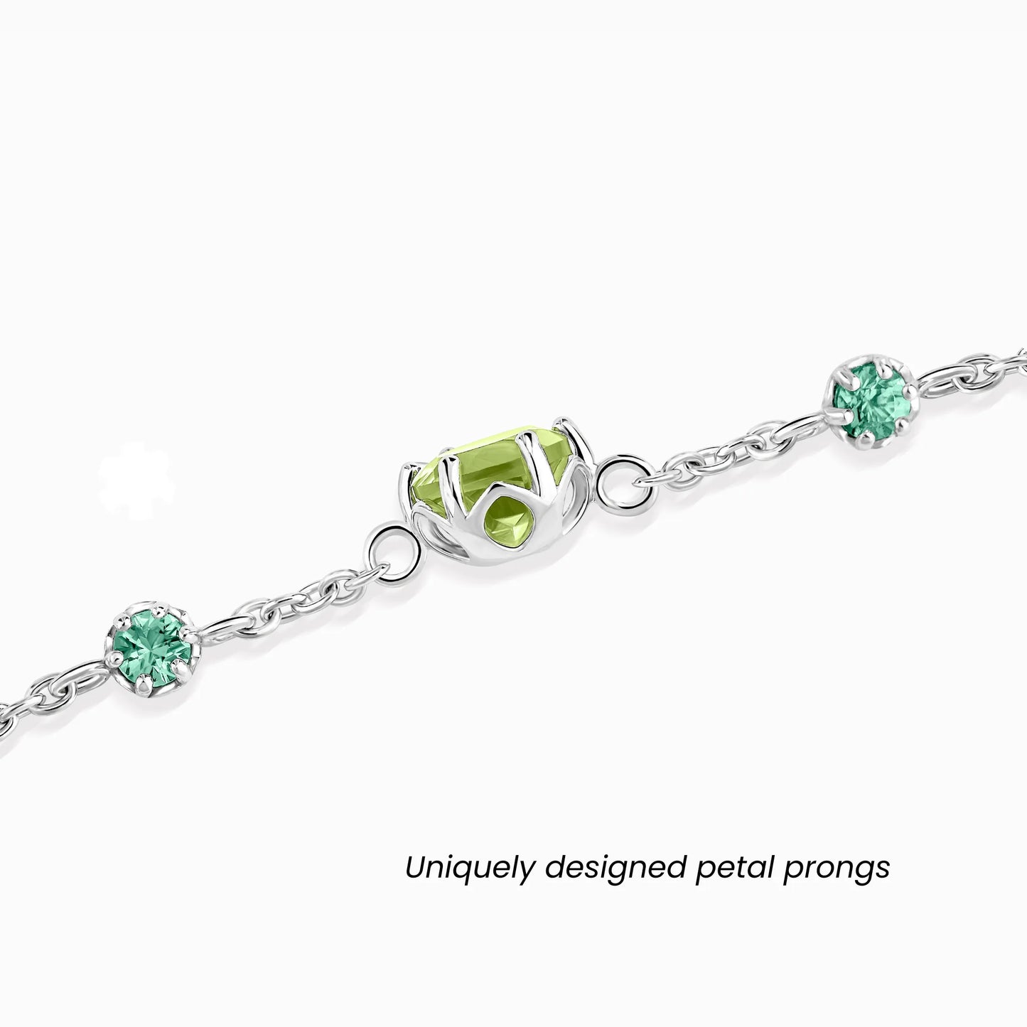 Emerald & Peridot Jewellery Set in Sterling Silver - SJR London Timepiece