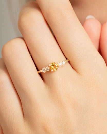 Citrine Everyday Jewellery Gift Set in Sterling Silver - SJR London Timepiece