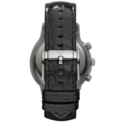 Emporio Armani AR2447 Renato Men's Black Leather Watch - SJR London Timepiece