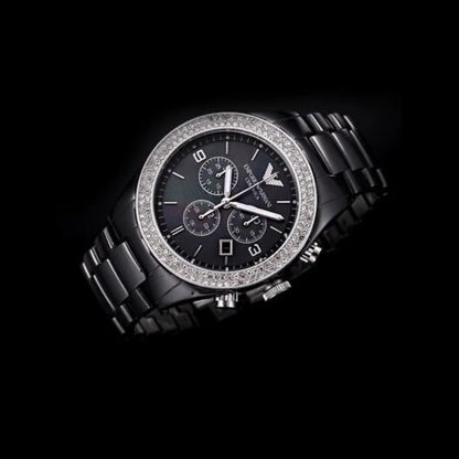 Emporio Armani AR1455 Ceramica Women's Black Watch - SJR London Timepiece