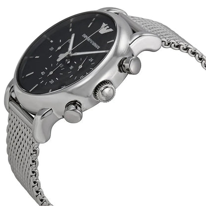 Emporio Armani AR1811 Luigi Men's 41mm Silver Mesh Watch - SJR London Timepiece