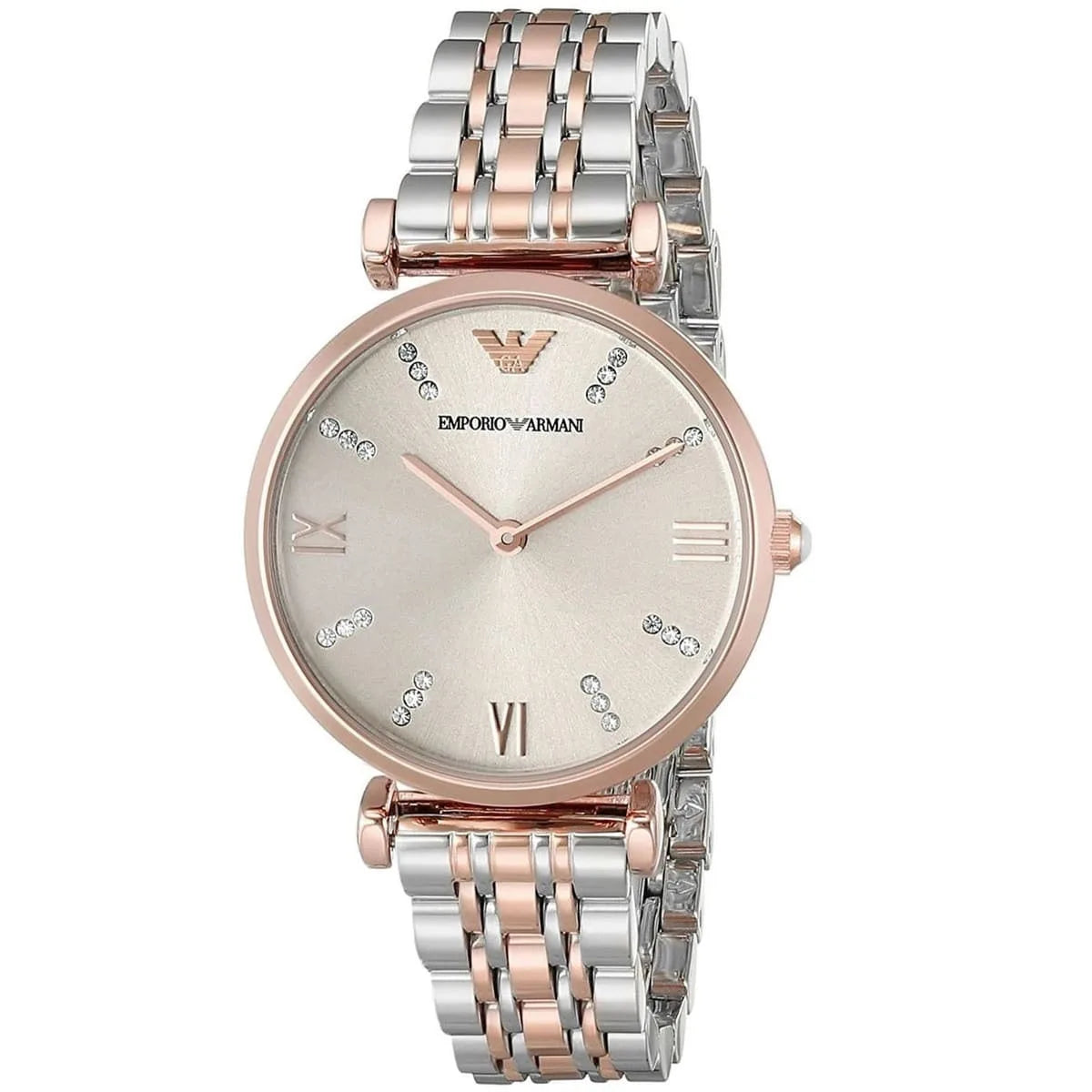 Emporio Armani AR1840 Gianni T-Bar Women's Two-Tone Watch - SJR London Timepiece