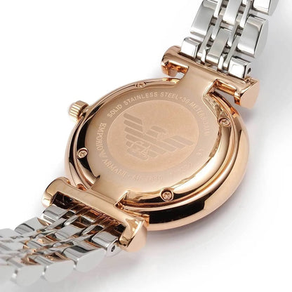 Emporio Armani AR1840 Gianni T-Bar Women's Two-Tone Watch - SJR London Timepiece
