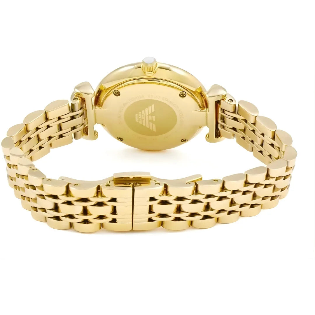 Emporio Armani AR1907 Gianni T-Bar Women's Gold Watch - SJR London Timepiece