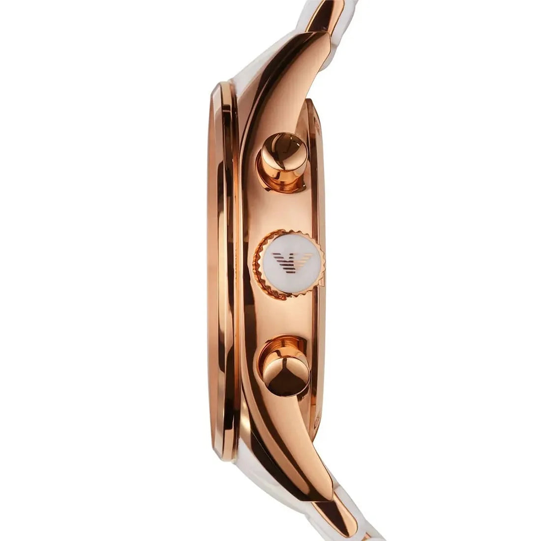Emporio Armani AR5920 Sportivo Women's White & Rose Gold Watch - SJR London Timepiece
