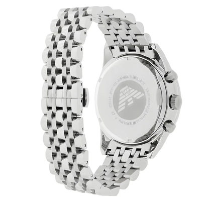 Emporio Armani AR5983 Tazio Men's Silver & Black Watch - SJR London Timepiece