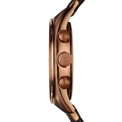Emporio Armani AR5890 Sportivo Men's Brown & Rose Gold Watch - SJR London Timepiece