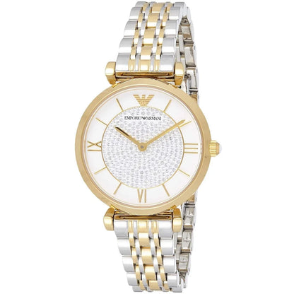 Emporio Armani AR8031 Gianni T-Bar Women's Two-Tone Watch - SJR London Timepiece