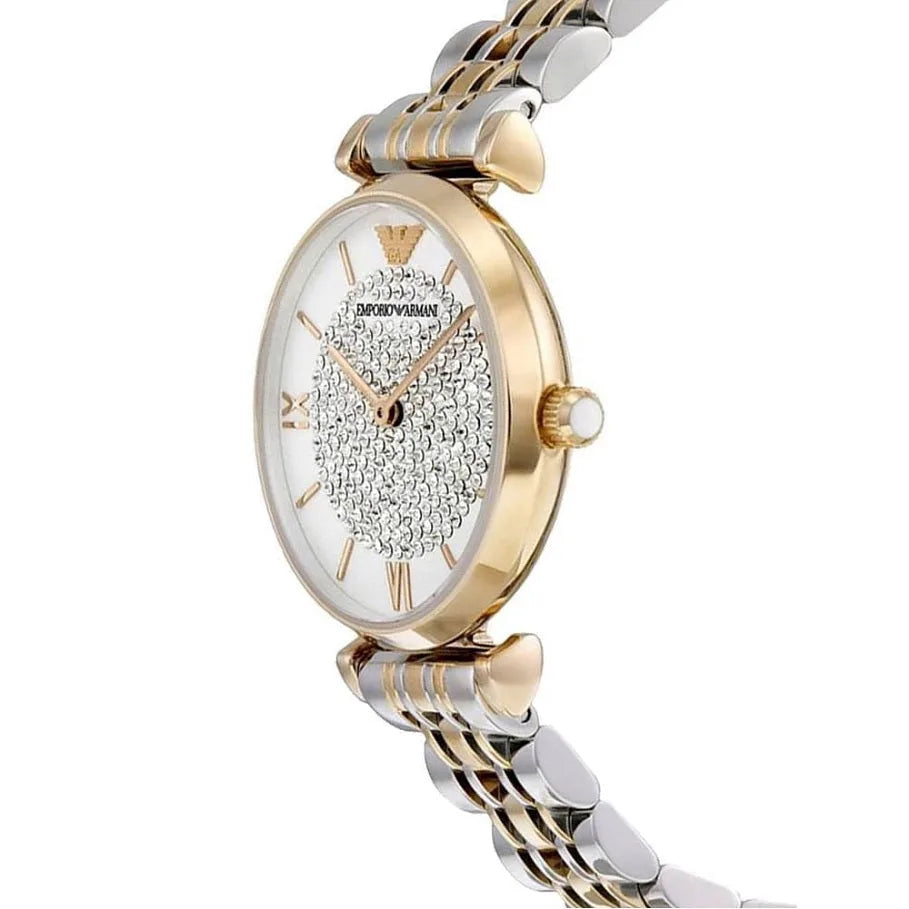 Emporio Armani AR8031 Gianni T-Bar Women's Two-Tone Watch - SJR London Timepiece