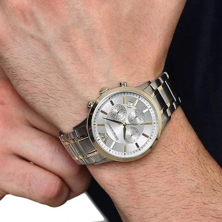Emporio Armani AR11076 Renato Men's Two-Tone Watch - SJR London Timepiece