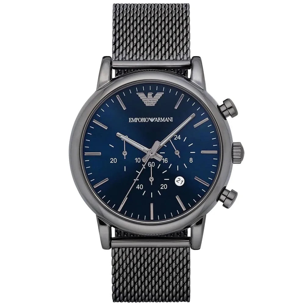 Emporio Armani AR1979 Luigi Men's Grey Mesh Watch - SJR London Timepiece