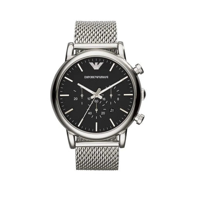 Emporio Armani AR1808 Luigi Men's Silver Mesh Watch - SJR London Timepiece