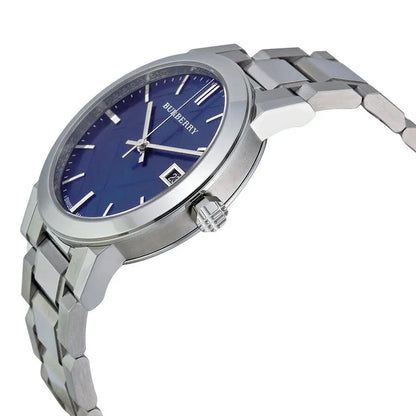Burberry BU9031 The City Unisex Silver & Blue Watch - SJR London Timepiece