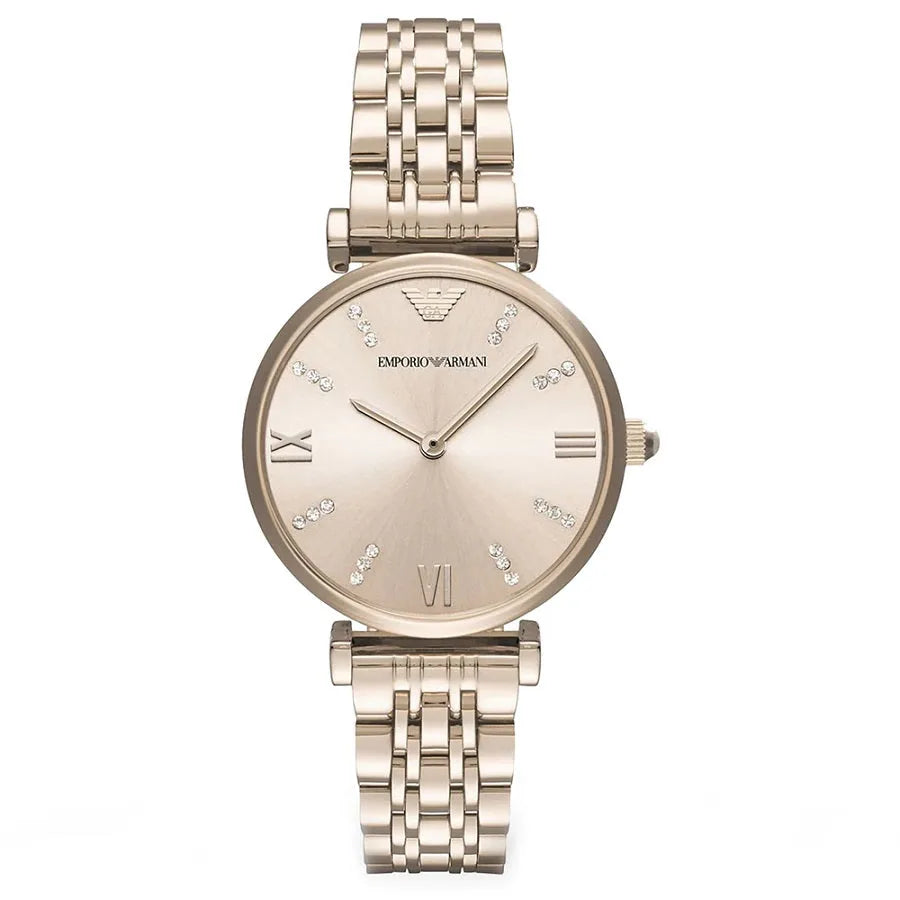 Emporio Armani AR11059 Gianni T-Bar Rose Gold Watch - SJR London Timepiece