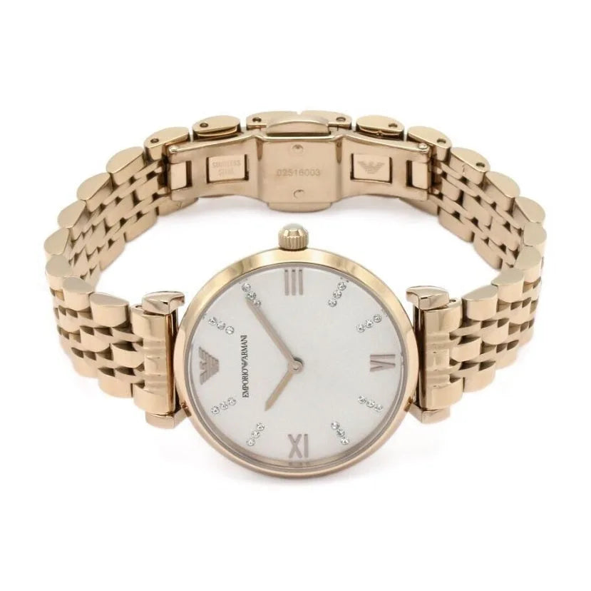 Emporio Armani AR11059 Gianni T-Bar Rose Gold Watch - SJR London Timepiece