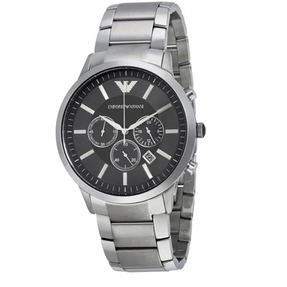 Emporio Armani AR2460 Renato Men's Large Silver Watch - SJR London Timepiece