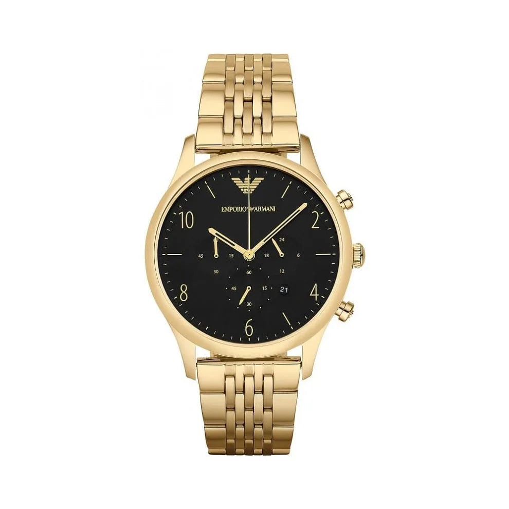 Emporio Armani AR1893 Beta Men's Gold & Black Watch - SJR London Timepiece