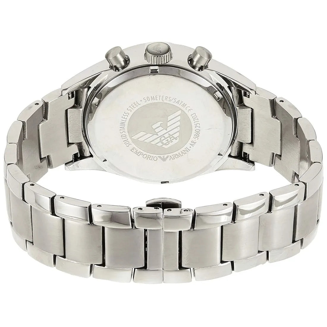 Emporio Armani AR5860 Sportivo Men's Silver & Blue Chronograph - SJR London Timepiece