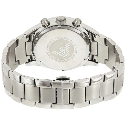 Emporio Armani AR5860 Sportivo Men's Silver & Blue Chronograph - SJR London Timepiece