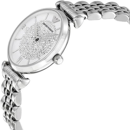 Emporio Armani AR1925 Gianni T-Bar Women's Silver Watch - SJR London Timepiece