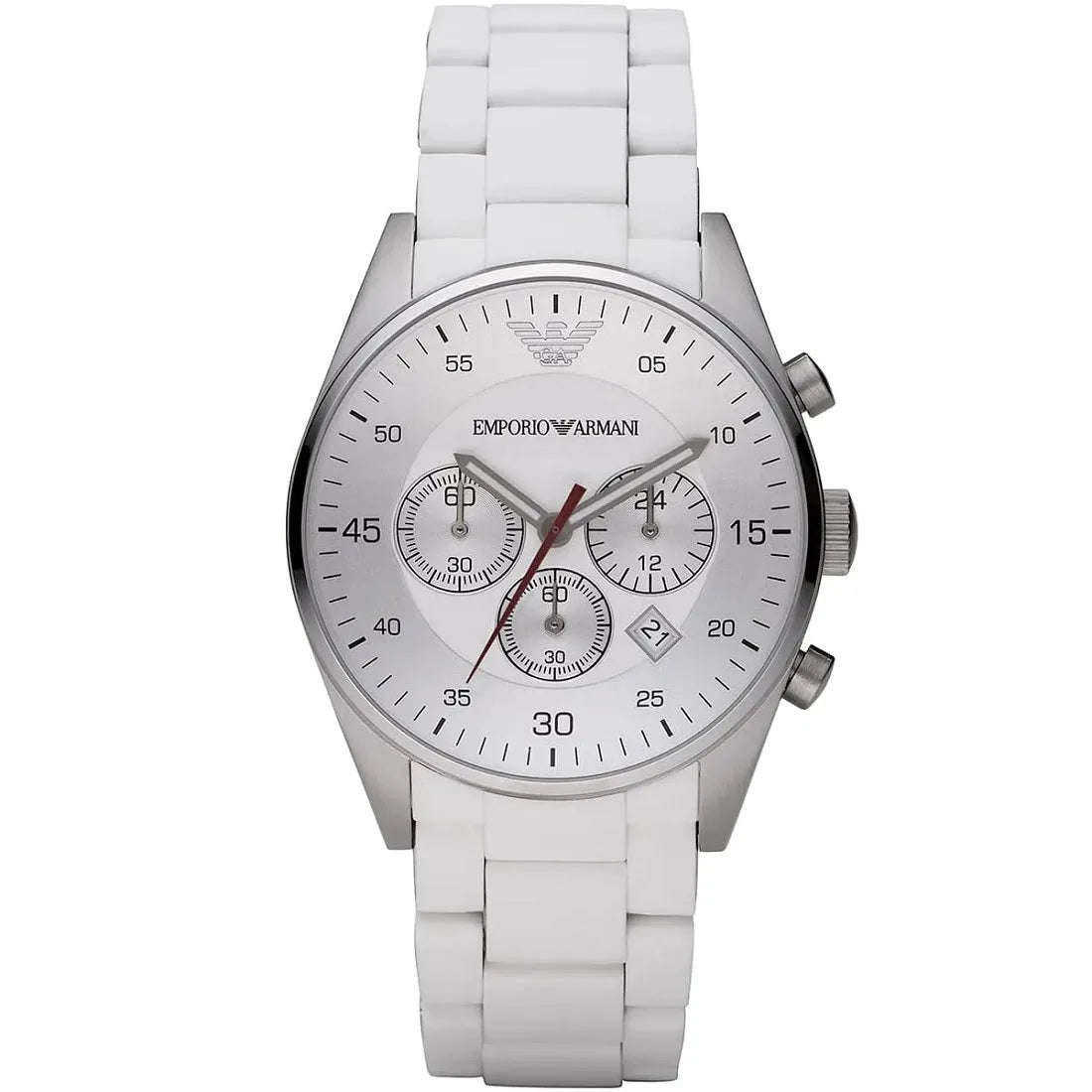 Emporio Armani AR5859 Sportivo Men's White Silicone Watch - SJR London Timepiece