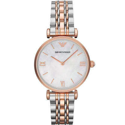 Emporio Armani AR1683 Gianni T-Bar Women's Two-Tone Watch - SJR London Timepiece