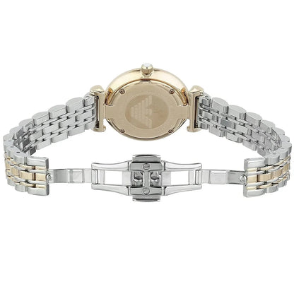 Emporio Armani AR1683 Gianni T-Bar Women's Two-Tone Watch - SJR London Timepiece