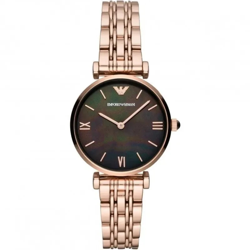 Emporio Armani AR11145 Gianni T-Bar Women's Rose Gold Watch - SJR London Timepiece