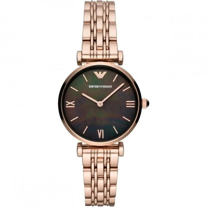Emporio Armani AR11145 Gianni T-Bar Women's Rose Gold Watch - SJR London Timepiece