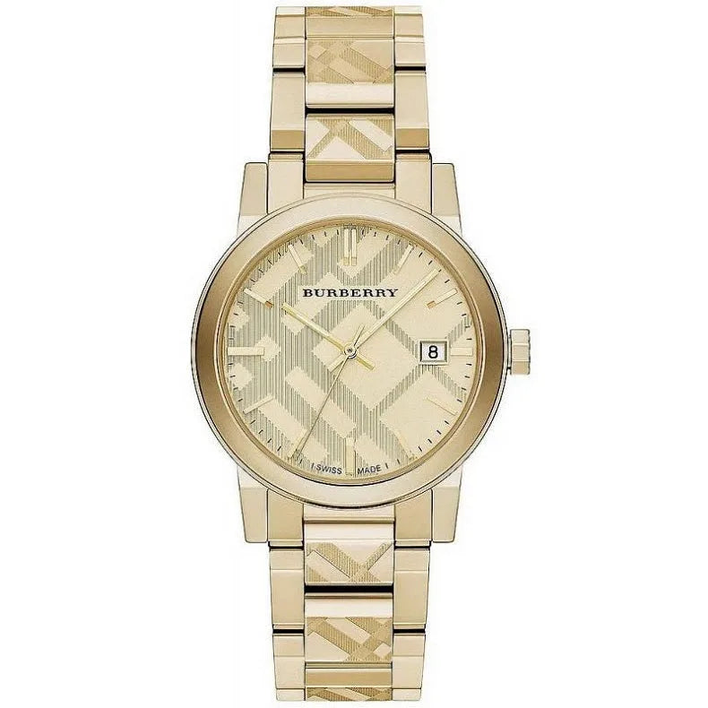 Burberry BU9038 The City Unisex Gold & Champagne Watch - SJR London Timepiece
