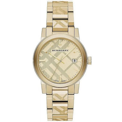 Burberry BU9038 The City Unisex Gold & Champagne Watch - SJR London Timepiece
