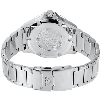 Emporio Armani AR11339 Men's Diver Style Silver & Blue Watch - SJR London Timepiece