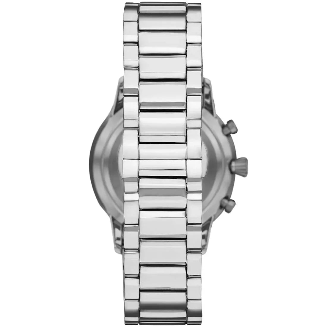 Emporio Armani AR11208 Giovanni Men's Silver & Black Watch - SJR London Timepiece
