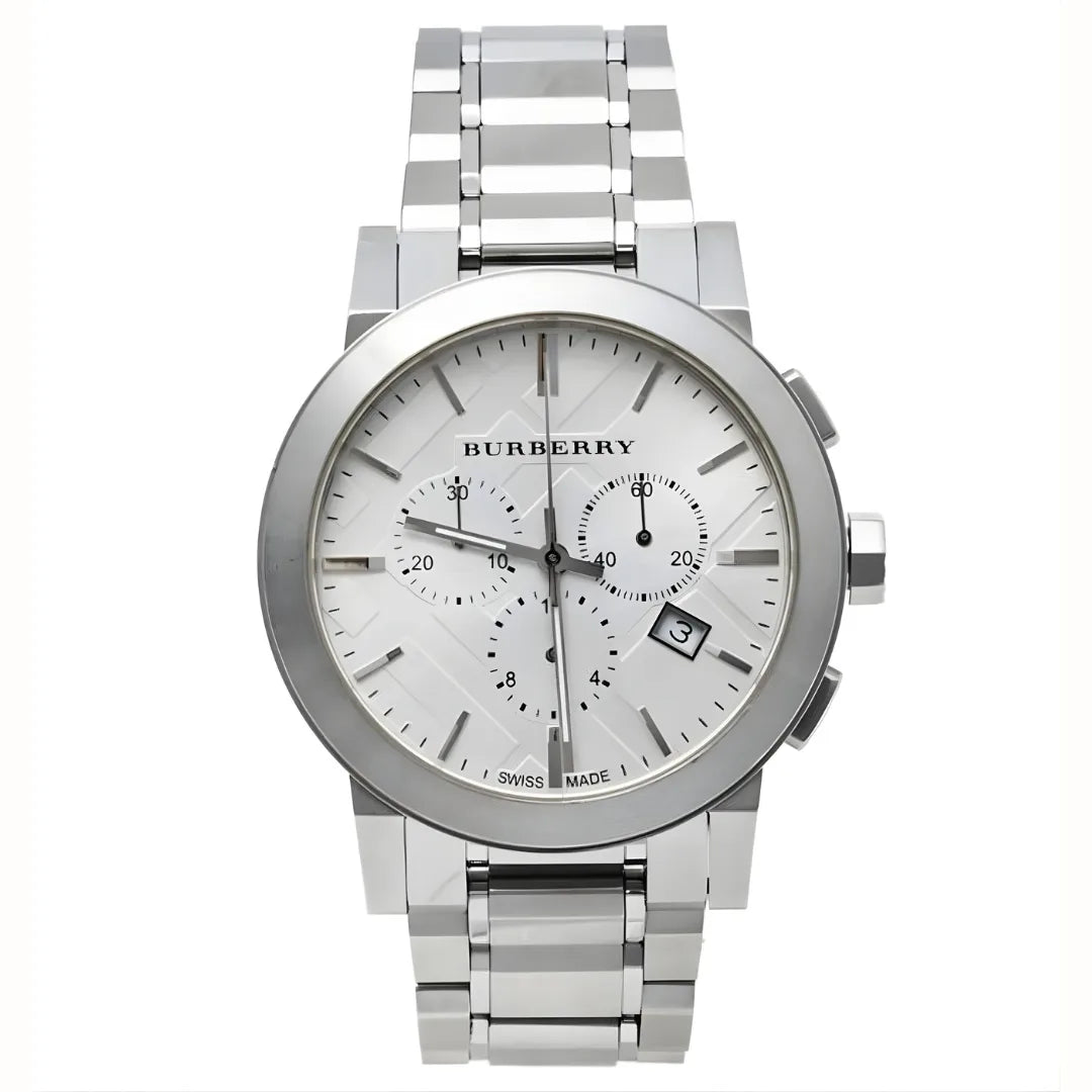 Burberry BU9350 The City Men's Silver Chronograph Watch - SJR London Timepiece