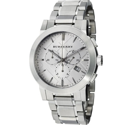 Burberry BU9350 The City Men's Silver Chronograph Watch - SJR London Timepiece