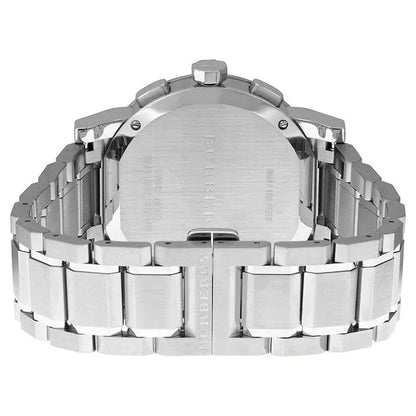 Burberry BU9351 The City Men's Silver & Black Chronograph Watch - SJR London Timepiece