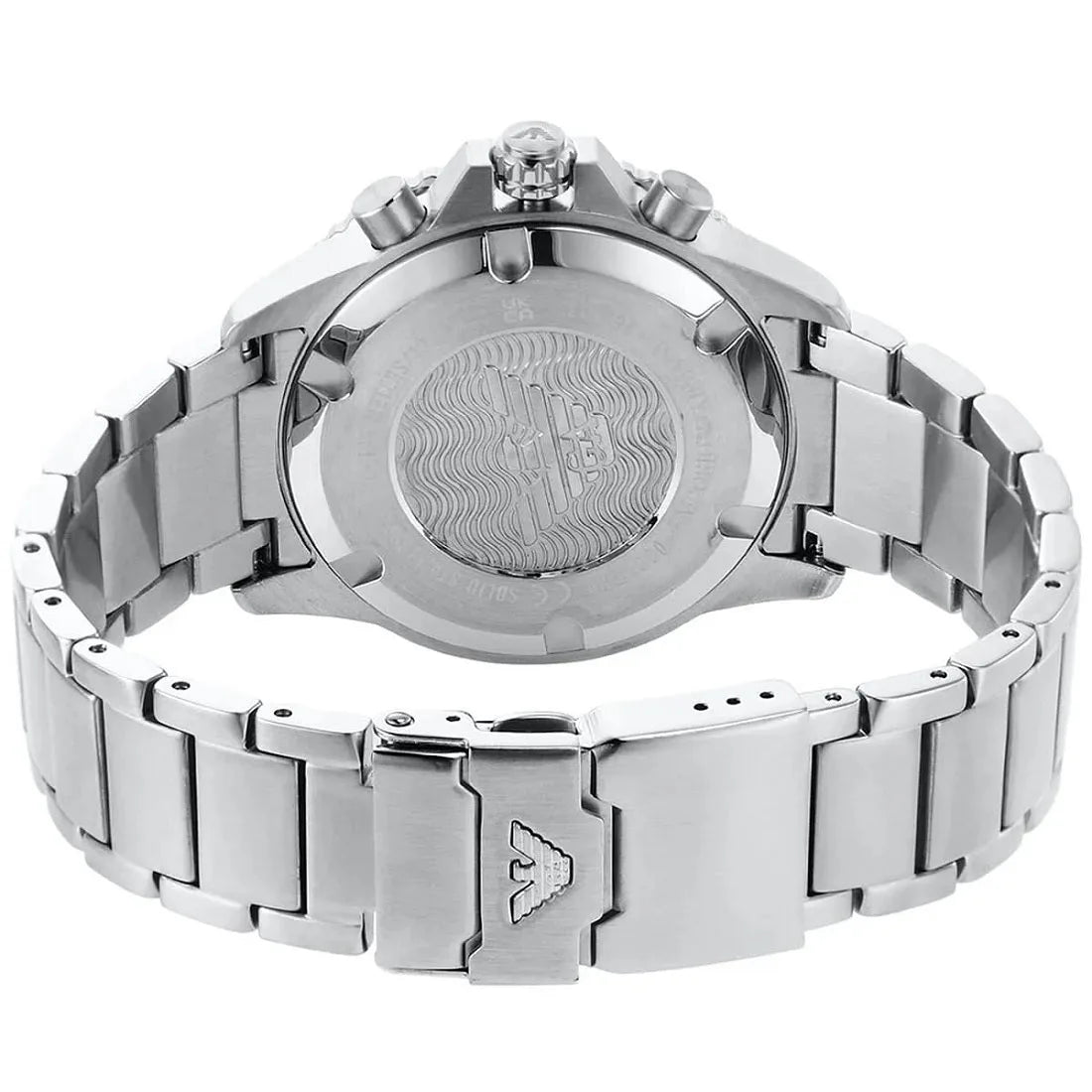 Emporio Armani AR11360 Men's Diver Style Silver & Black Watch - SJR London Timepiece