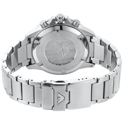 Emporio Armani AR11360 Men's Diver Style Silver & Black Watch - SJR London Timepiece