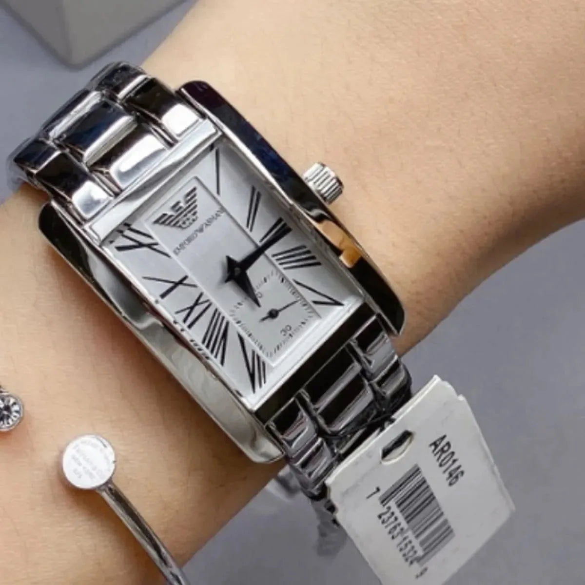 Emporio Armani AR0146 Classic Women's Silver Watch - SJR London Timepiece