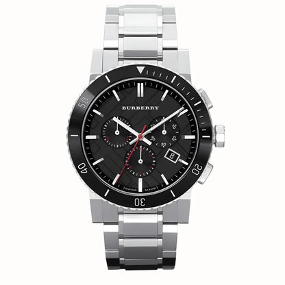 Burberry BU9380 The City Men's Silver & Black Dial Watch - SJR London Timepiece