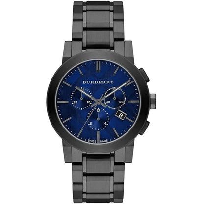 Burberry BU9365 The City Men's Gunmetal & Blue Watch - SJR London Timepiece