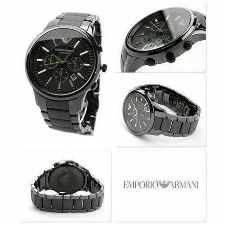 Emporio Armani AR1451 Ceramica Men's Black Ceramic Watch - SJR London Timepiece