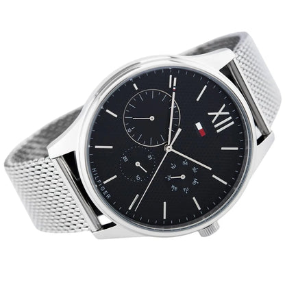 Tommy Hilfiger 1791415 Damon Men's Silver Mesh Watch - SJR London Timepiece