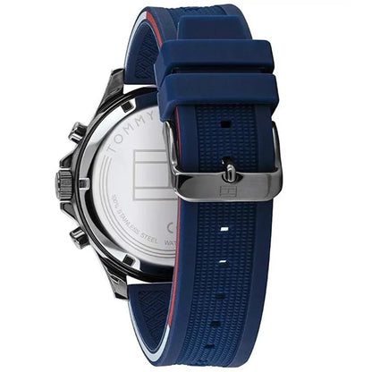 Tommy Hilfiger 1791721 Bank Men's Blue Silicone Watch - SJR London Timepiece