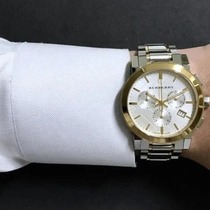 Burberry BU9751 The City Unisex Two-Tone Chronograph Watch - SJR London Timepiece