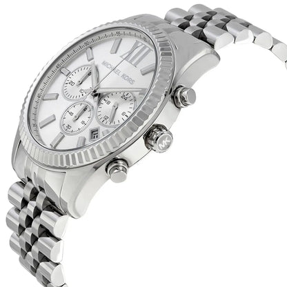 Michael Kors MK8405 Lexington Men's Silver Watch - SJR London Timepiece